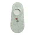 Calcetines invisibles de corte bajo para mujer con bordado de corazón, ligeros y transpirables. - Talla única / Verde Pleno Verano