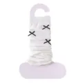 Spring summer thin bow-knot knitted leg warmers women hollow mesh cute breathable socks - One Size / Cream White