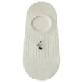 Calcetines invisibles de algodón para mujer con bordado lindo, diseño transpirable. - Talla única / Blanco Crema