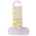 Calentadores de punto estilo JK japonés para mujer, malla transpirable fina con lindo lazo. - Talla única / Amarillo Limón