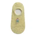 Women cute embroidered low-cut boat socks, breathable summer thin invisible socks. - One Size / Lemon Yellow