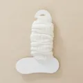 White knitted leg warmers, warm thick Jk style slouch socks for women winter daily wear. - One Size / White