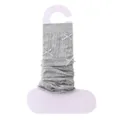 Grey knit leg warmers for women, spring summer thin hollow bow stylish stack socks. - One Size / Smoke