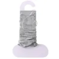 Grey bow knit leg warmers, thin mesh breathable JK style long socks for women variant. - One Size / Smoke