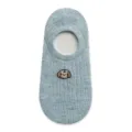 Cute cartoon puppy embroidered low cut boat socks for women summer breathable mesh short socks - One Size / Sky Blue