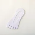 Women White Mesh Five Toe Invisible Boat Socks Breathable Summer Low Cut Socks New - One Size / White