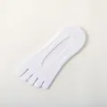 Calcetines invisibles mujer cinco dedos blanco sólido transpirable malla verano cortos - Talla única / Blanco