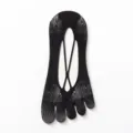 Calcetines de cinco dedos de malla negra mujer verano transpirables tirantes cruzados - Talla única / Negro