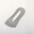 Calcetines cinco dedos grises transpirables malla invisibles verano finos cortos - Talla única / Gris