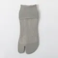 Calcetines de malla gris con dedos para mujer, calcetines tabi de verano transpirables. - Talla única / Gris claro