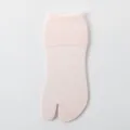 Calcetines de malla rosa con dedos separados para mujer, calcetines de verano finos y transpirables. - Talla única / Rosa Claro