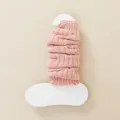 Nuevos calentadores de punto rosa estilo Y2K moda linda Harajuku invierno polainas muy cálidas - Talla única / Rosa Claro