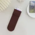 Brown ribbed mid-calf socks for women, solid color casual daily wear cute hosiery item. - One Size / Coffee