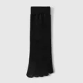 Calcetines negros de cinco dedos para hombre diseño transpirable variante diaria - Talla única / Negro
