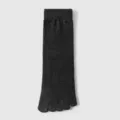 Calcetines de cinco dedos gris oscuro para hombre, transpirables para uso diario. - Talla única / Gris oscuro