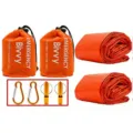 Set ypnoy bivvy epivioseis epeigonton me karabiner kai sfyrizes gia xrisi sto camping. - Σετ 2 Τεμαχίων Συσκευασμένο σε Κενό / Πορτοκαλί
