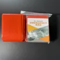 Saco de dormir de emergencia manta térmica de supervivencia impermeable película aluminizada PE - Saco de dormir naranja paquete estándar