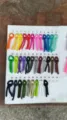 Carta de colores de paracord de 7 núcleos con varias opciones para llaveros DIY al aire libre. - Estilo Largo Floral