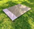 Outdoor camping waterproof picnic mat, portable folding beach pad, polyester plaid tent footprint. - 200*210cm / Main Army Green + Gray