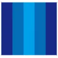 Outdoor waterproof picnic mat blue vertical stripes portable folding beach blanket model - Five Equal Parts