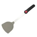 Kitchen silicone spatula with stainless steel handle and heat-resistant grey non-stick head. - Silicone Spatula / Gray