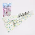 Edelstahl 14-teiliges Kuchen-Dekorations-Tüllen-Set mit Spritzbeutel und Backwerkzeugen. - 11-teiliges Set (6 Tüllen + 1 Hebelschere + 1 EVA-Beutel + 1 Bürste + 1 Blumennagel)