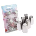 Set di Bocchette Russe in Acciaio Inossidabile per Decorazione Torte Pasticceria 12Pz - Set di 6 beccucci russi