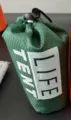 Tente de survie d'urgence verte pack compact imperméable équipement de camping en plein air - Sac de rangement pour tente verte