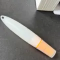 Silicone oil brush with squeeze bottle container for baking and barbecue cooking tools - Orange