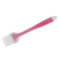 Large translucent silicone basting brush for kitchen baking, barbecue oil and pastry food prep. - Red