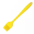 Yellow silicone basting brush for baking and barbecue, 21cm small pastry oil brush - Seamless One-Piece Small Basting Brush (Yellow)
