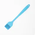 Blue silicone basting brush for baking cooking and BBQ, flexible kitchen pastry oil brush tool - Seamless One-Piece Small Basting Brush (Blue)