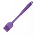 Purple silicone basting brush for baking and barbecue, small pastry brush kitchen tool. - Seamless One-Piece Small Basting Brush (Purple)