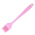 Pink silicone pastry brush 21cm, seamless kitchen basting tool for baking and BBQ cooking. - Seamless One-Piece Small Brush (Pink)
