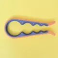 Multifunktionaler 4-in-1 Flaschenöffner und praktischer Anti-Rutsch Gläseröffner - Gelb