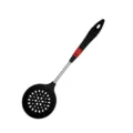 Silicone slotted spoon kitchen utensil non stick cookware heat resistant cooking skimmer tool - Skimmer / Black