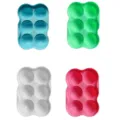 Silicone ice cube tray 6-cavity diamond mold for kitchen freezer cocktail drinks use - 6-Hole Diamond Ice Ball Mold (with Lid) / Random Color