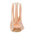 Silicone kitchen utensils set with rotating holder speckle pink kitchen tool set 7 pieces - Orange-Yellow