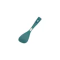 Silicone rice paddle non-stick cookware spatula heat resistant green kitchen utensil with cute face - Rice Scoop / Dark Green