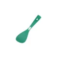 Green silicone rice paddle spatula for non-stick cookware, heat-resistant kitchen tool item. - Rice Scoop / Grass Green