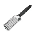 Rallador de cocina de acero inoxidable para queso con mango negro ergonomico practico - Rallador de jengibre