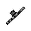 Creative piano keyboard music book clip page holder for students black and white stationery - Clips