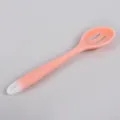 Silicone slotted spoon kitchen cooking utensil peach pink kitchenware ergonomic handle tool - Translucent Orange Skimmer