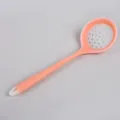 Silicone kitchen colander slotted spoon pink non-stick cookware draining tool for home cooking - Translucent Orange Colander Spoon