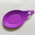 Poggiacucchiaio in silicone viola supporto per utensili da cucina resistente al calore. - Viola