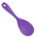 Cucchiaio da riso in silicone viola con foro per appendere utensile da cucina essenziale 1pz - Viola