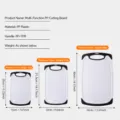 Kitchen PP plastic cutting board 3-piece set with sizes for kitchen vegetable cutting. - Square / 3-Piece Cutting Board Sets (Shrink Wrapped)