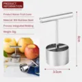 Stainless Steel Apple Corer Kitchen Fruit Pitter Core Removal Tool 304 Material - Small Size Bulk