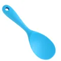 Cucchiaio da riso in silicone blu, utensile da cucina antiaderente per stoviglie. - Blu