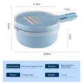 Multifunctional vegetable cutter wheat straw stainless steel kitchen grater tool 14pcs set - Blue